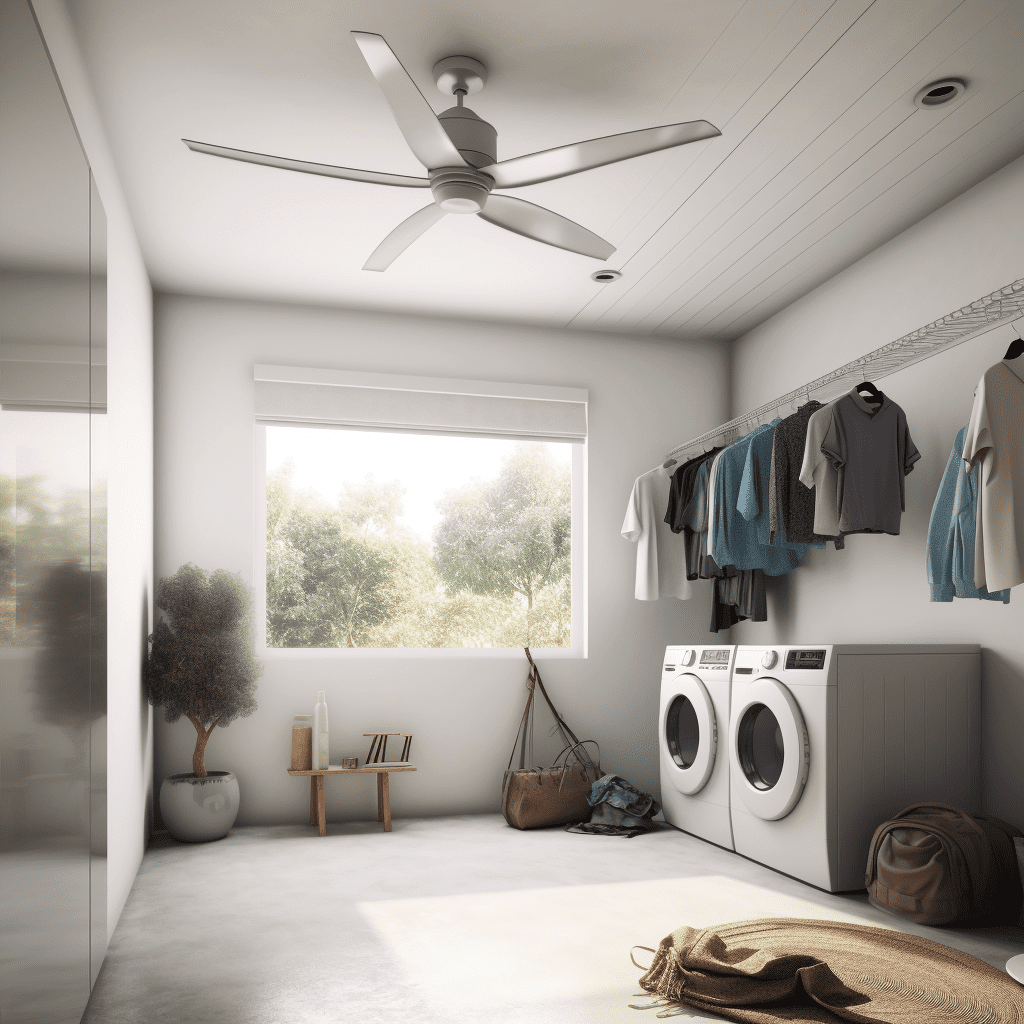 Maximizing Efficiency When Drying Clothes Under a Ceiling Fan